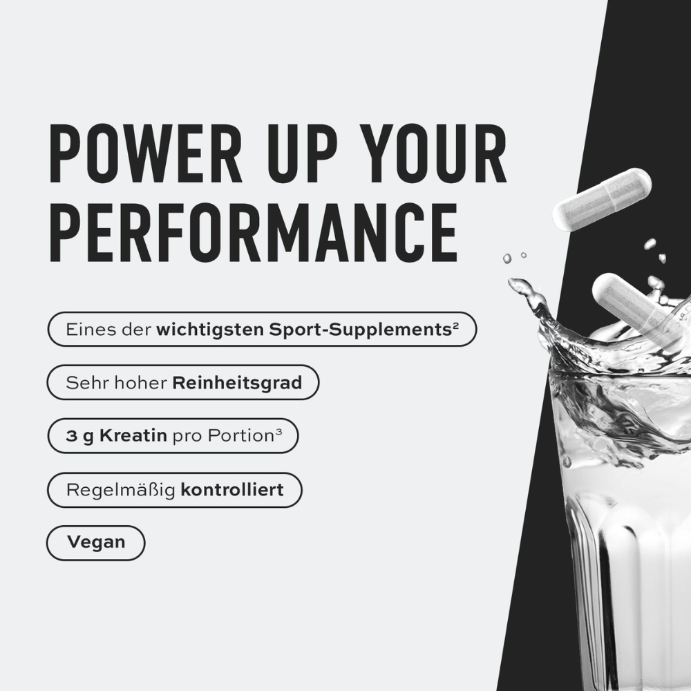ESN Ultrapure Creatin Monohydrat Kapseln vegan für deine Performance - plantics
