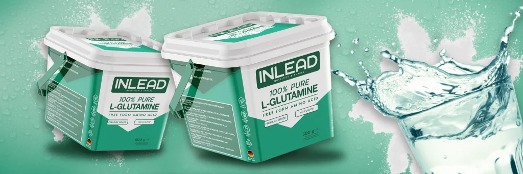INLEAD L-Glutamine 500 g vegan für Regeneration & Darmgesundheit - plantics