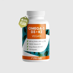PROFUEL Omega-3 + D3 + K2 Algenöl Kapseln - plantics