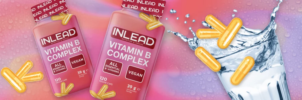 INLEAD Vitamin B Komplex Kapseln Energie, Konzentration & mentale Stärke - plantics